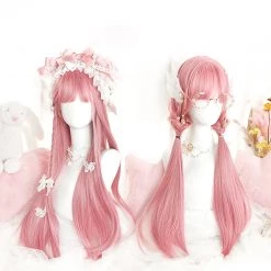 Juwas Fashion & Beauty Lolita Sakura Pink Long Straight Wig