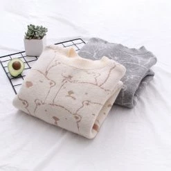 Juwas NEW ARRIVAL Cute Bears Loose Sweater