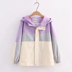 Juwas Cartoon Embroidery Coat Tie Shirt Denim Pants