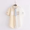 Juwas Cartoon Bear Print Short Sleeve Summer T-shirt NEW ARRIVAL