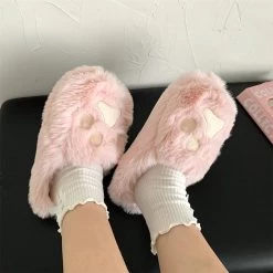 Juwas Big Kitty Paw Fur Home Slippers NEW ARRIVAL