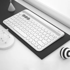 -Juwas Pastel Color Chargeable Wireless Bluetooth Keyboard For Phone And IPad NEW ARRIVAL