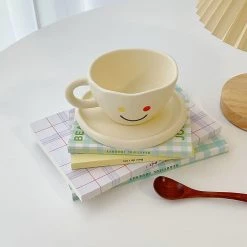 Juwas NEW ARRIVAL Smiley Ceramic Mug