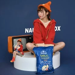 -Juwas Red Foxy Fake Two-Piece Hoodie