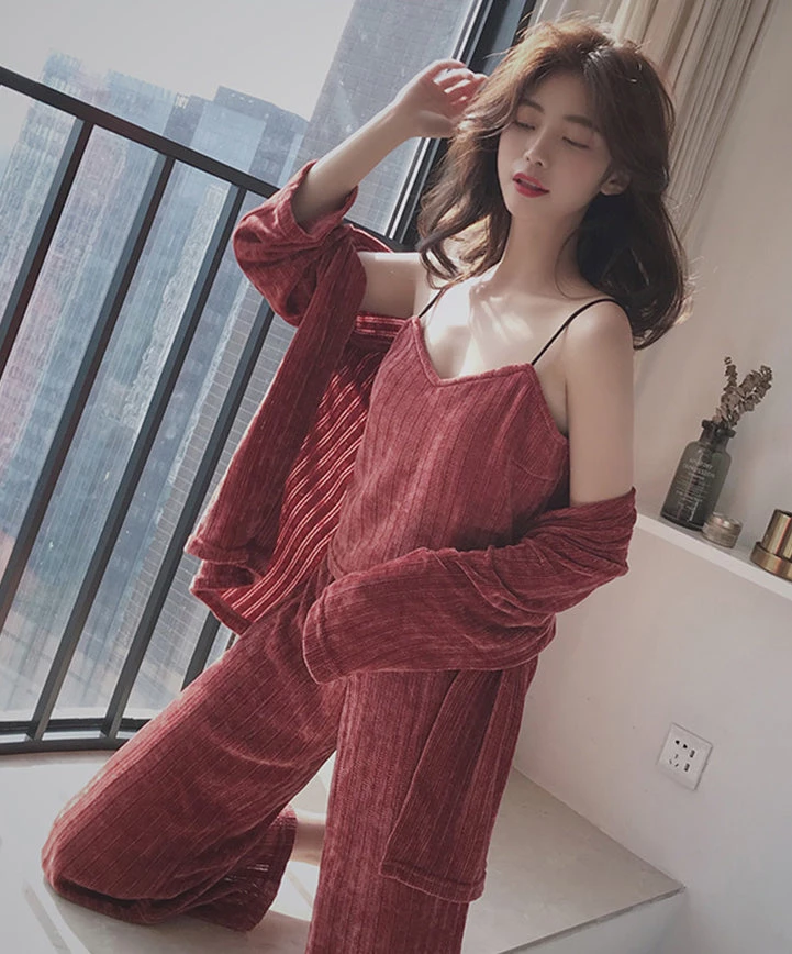 Juwas.com Online Store NEW ARRIVAL Sexy Cotton Long Sleeve Pajamas Set 7 Juwas.com Online Store NEW ARRIVAL Sexy Cotton Long Sleeve Pajamas Set