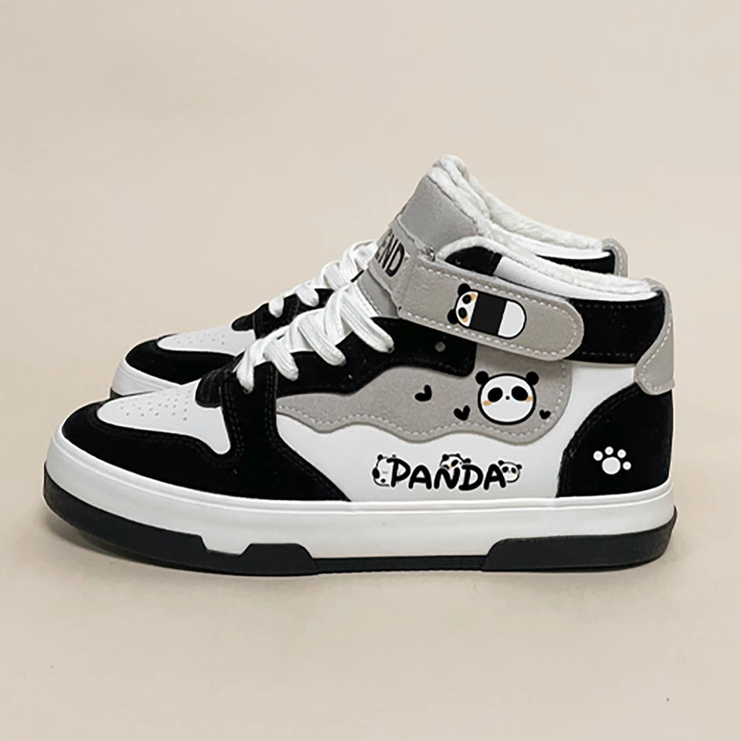 Juwas Panda Platform Inner Fleece Sneakers Shoes 6 Juwas Panda Platform Inner Fleece Sneakers Shoes