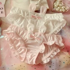 -Juwas Cute Bow Knot Bunny Ruffle Panty