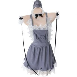Juwas CLOTHING Heartbeat Maid Sexy Apron Outfit