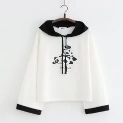 Juwas Panda Family Printed Hoodie