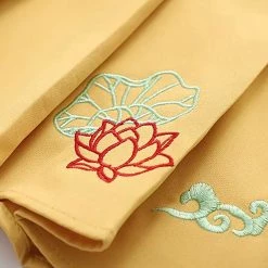 Juwas NEW ARRIVAL Japanese Spring Flower Embroidered Kimono And Skirt Set