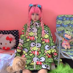 Juwas CLOTHING Harajuku Frog Coat