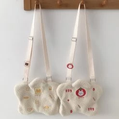 Juwas Toast Tomato Star Plush Crossbody Bag HOME&LIFESTYLE