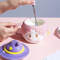 Juwas Cute Magic Girl Ceramics Mug