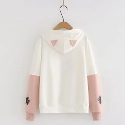 Juwas CLOTHING Lovely Pig And Friends Embroidery Hoodie