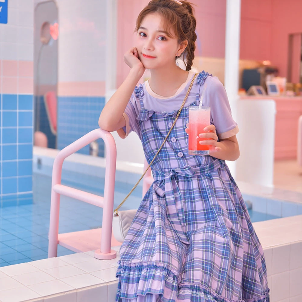 Juwas Japanese Balloon Shirt And Plaid Frilled Dress 3 Juwas Japanese Balloon Shirt And Plaid Frilled Dress
