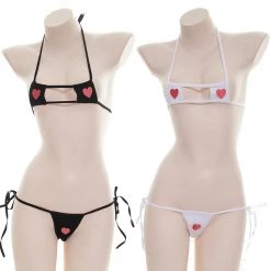 Juwas Sexy Heart 2-Piece V-String Nightwear Lingerie