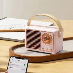Juwas ACCESSORIES Cute 90s Retro Miniature Radio Speaker