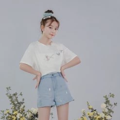 Juwas NEW ARRIVAL Fairy Godmother Denim Short