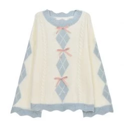 -Juwas Lovely Girl Alice Inspired Knitted Sweater Skirt