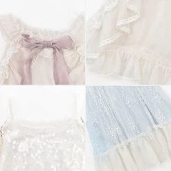 Juwas NEW ARRIVAL Kawaii Lace Midi Babydoll Dress And Blazer 15 Juwas NEW ARRIVAL Kawaii Lace Midi Babydoll Dress And Blazer