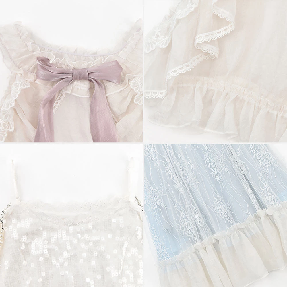 Juwas NEW ARRIVAL Kawaii Lace Midi Babydoll Dress And Blazer 8 Juwas NEW ARRIVAL Kawaii Lace Midi Babydoll Dress And Blazer