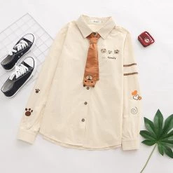 Juwas CLOTHING Cute Family Bear Long Sleeve With Tie