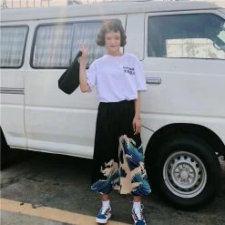 Juwas Japanese Wave Wide Leg Square Pants NEW ARRIVAL