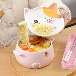 Juwas Japanese Cats Noodle Bowl NEW ARRIVAL