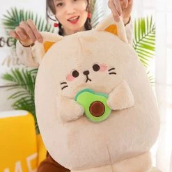 Juwas Kawaii Avocado Cat Plush Toy NEW ARRIVAL