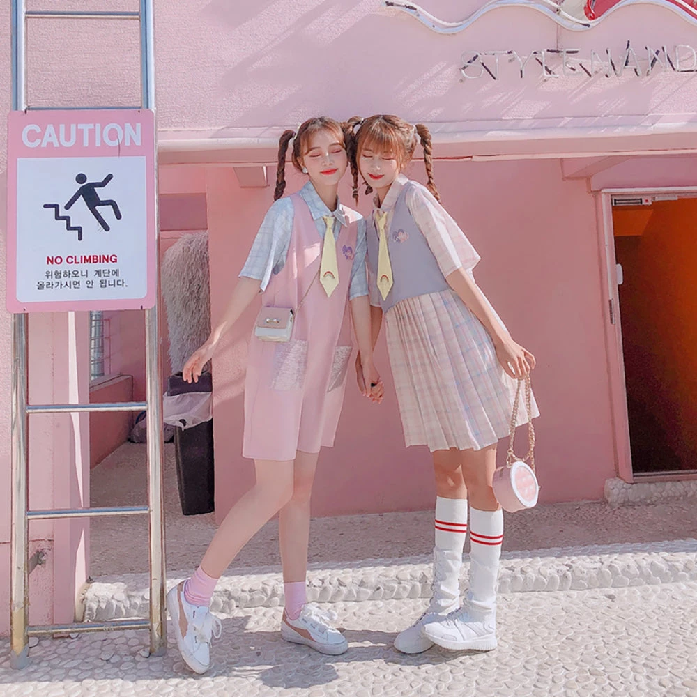 Juwas NEW ARRIVAL Japanese Plaid Polo N’ Lovely Straight Dress 4 Juwas NEW ARRIVAL Japanese Plaid Polo N’ Lovely Straight Dress