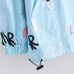 Juwas Letter Animal Number Printed Jacket