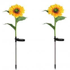 Juwas Solar Powered Garden Sunflower Lights 17 Juwas Solar Powered Garden Sunflower Lights