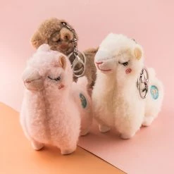 Juwas Sassy Alpaca Plush Keychain