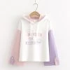 Juwas CLOTHING Kawaii “Milk Or Juice” Two-Tone Hoodie