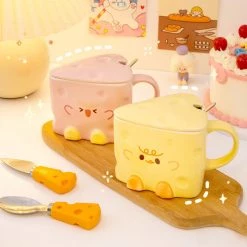 Juwas Cute Cheese Mug