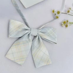 Juwas Japanese High School Plaid JK Uniform Strap Bow Ties & Tie CLOTHING