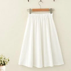 Juwas.com Online Store Japanese Summer Button Linen Flounce Skirt NEW ARRIVAL 13 Juwas.com Online Store Japanese Summer Button Linen Flounce Skirt NEW ARRIVAL