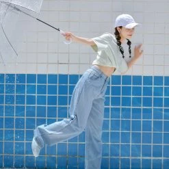 Juwas Candy Shop Mom's Embroidery Jeans