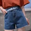 Juwas “Look You” Tattered Denim Shorts NEW ARRIVAL