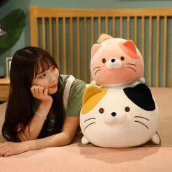 Juwas Adorable Chubby Cat Plush Toy