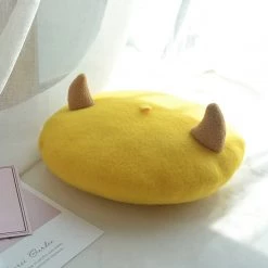 Juwas CLOTHING Little Devil Horn Beret Hat