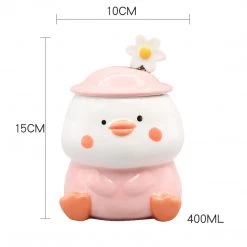 Juwas Cute Chicken Ceramic Mug