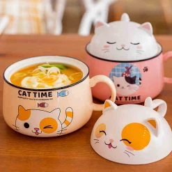 Juwas Cute Kitty Ceramic Bowl NEW ARRIVAL