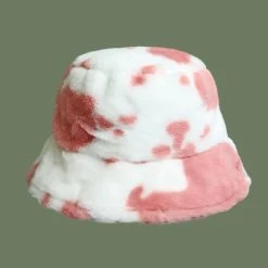Juwas Cow Pattern Bucket Hat CLOTHING