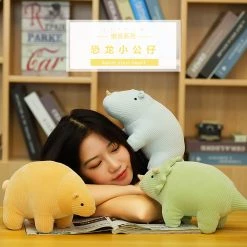 Juwas Kawaii Mini Triceratops Rhinoceros Polar Bear Plush Toys