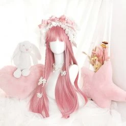Juwas Fashion & Beauty Lolita Sakura Pink Long Straight Wig
