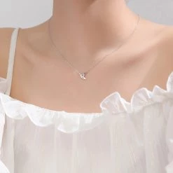 Juwas Crane Sterling Silver Necklace