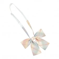 Juwas Candy Color Plaid JK Uniform Bow Ties And Tie