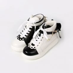 Juwas Lolita Irregular Two-Tone High Cut Sneakers NEW ARRIVAL