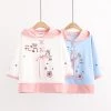 Juwas NEW ARRIVAL Flower Letter Print Lace T-shirt